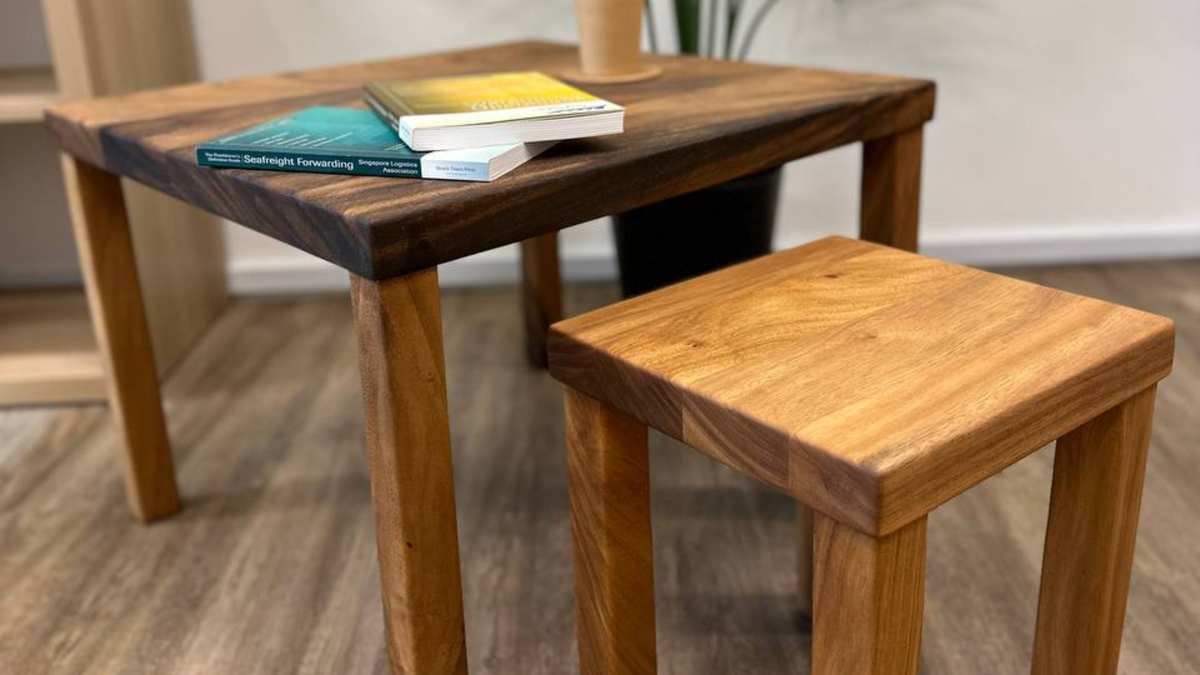 African Mahogany Stool – 50% OFF