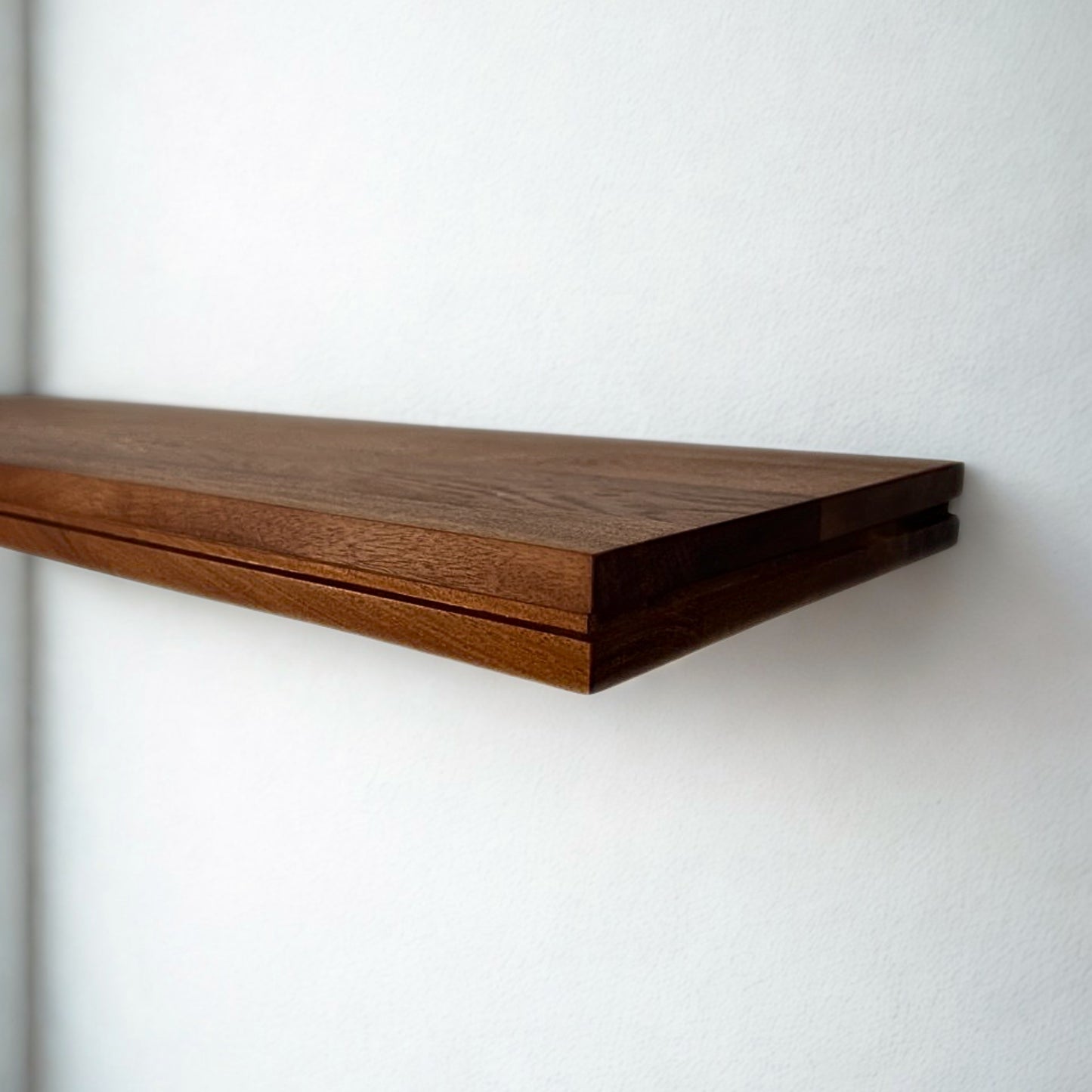 African Mahogany Grooved Shelf