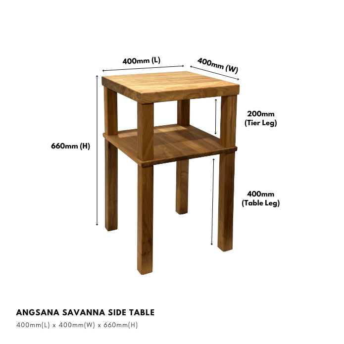 Angsana Savanna Side Table - DIY Series