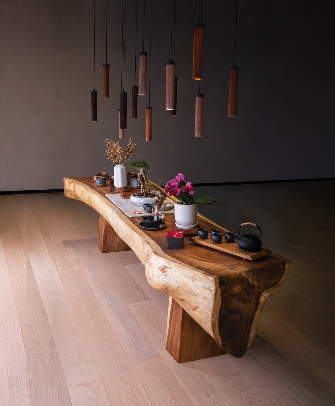 Rustic Solid Wood Log Table
