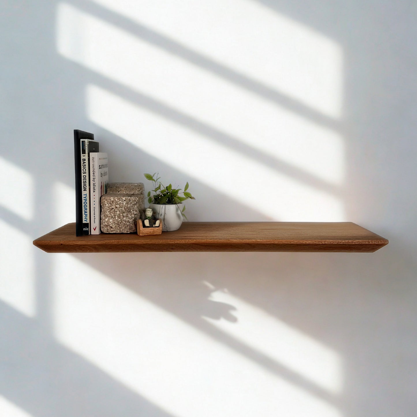 African Mahogany Chamfered Shelf