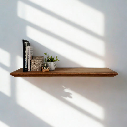 African Mahogany Chamfered Shelf