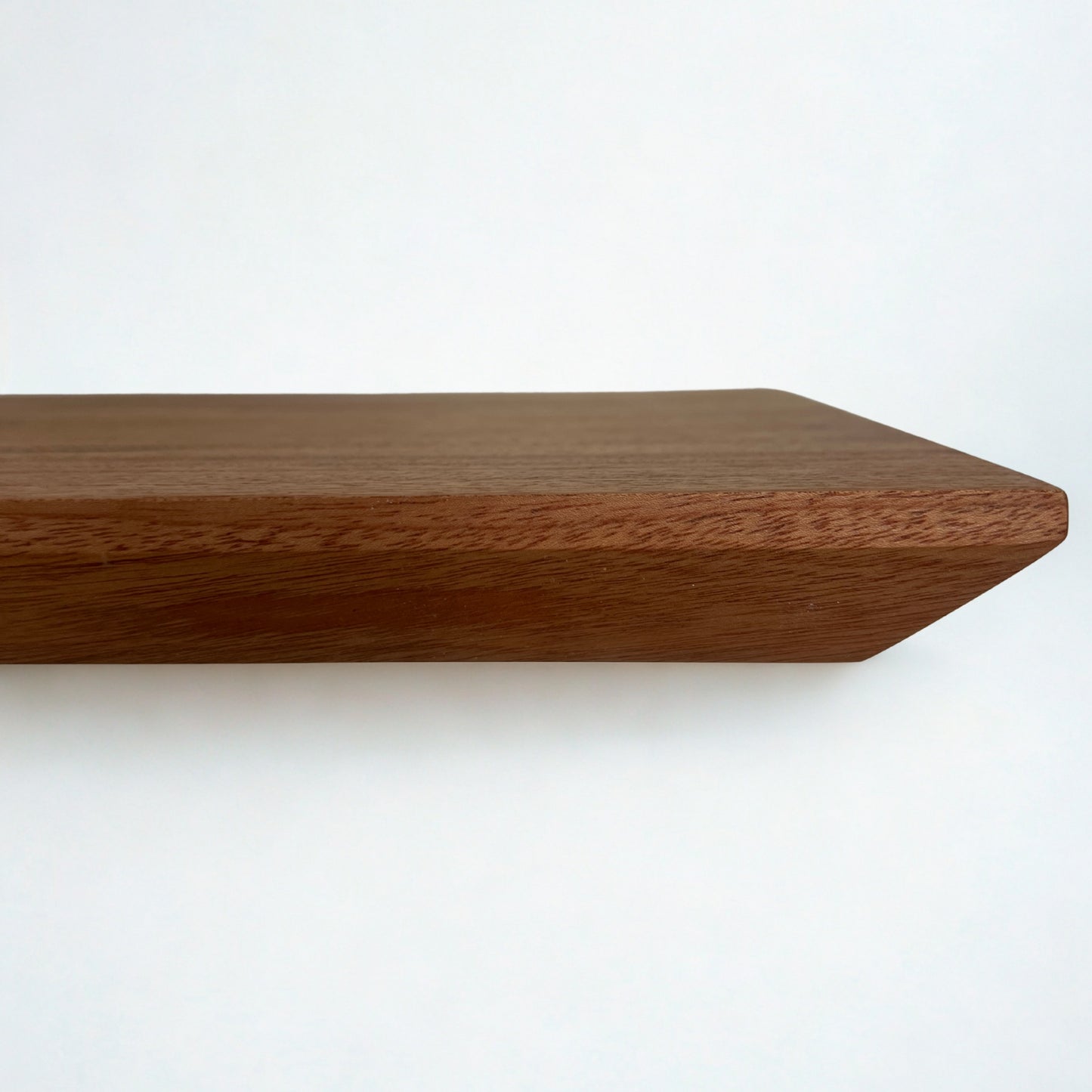 African Mahogany Chamfered Shelf