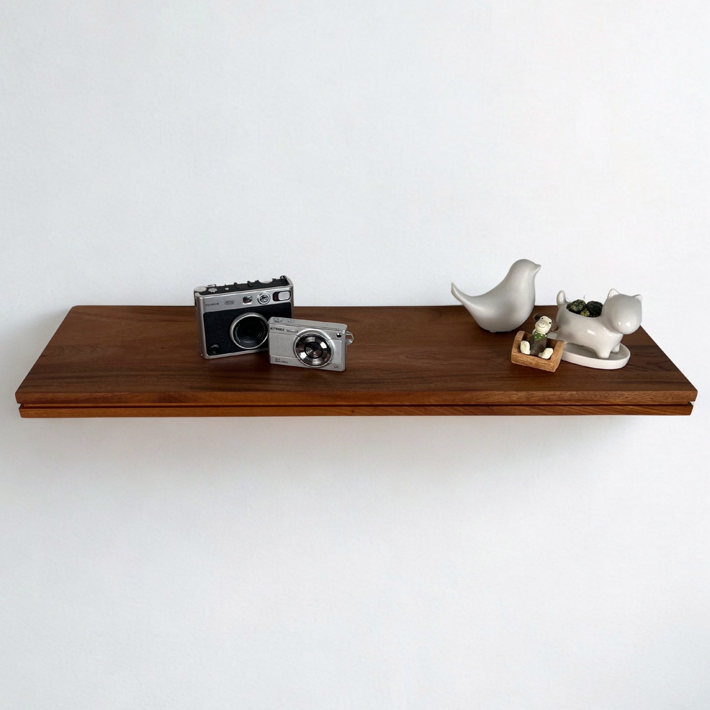 African Mahogany Grooved Shelf