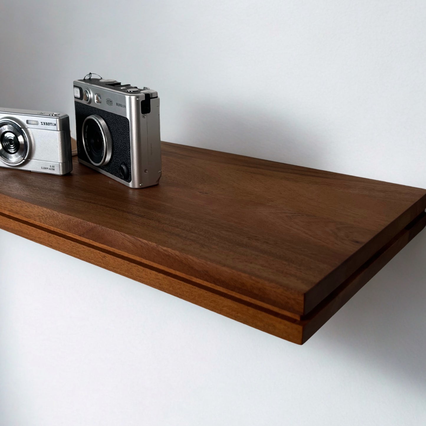 African Mahogany Grooved Shelf