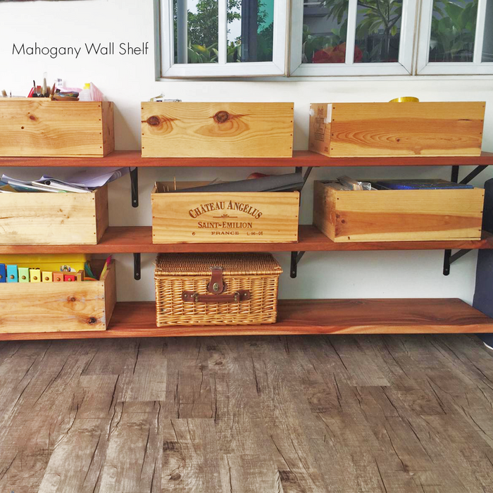 Wall Shelf - Mahogany Wood