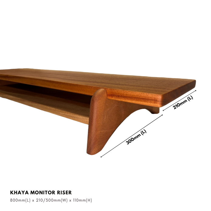Khaya Apex Monitor Riser - DIY Series