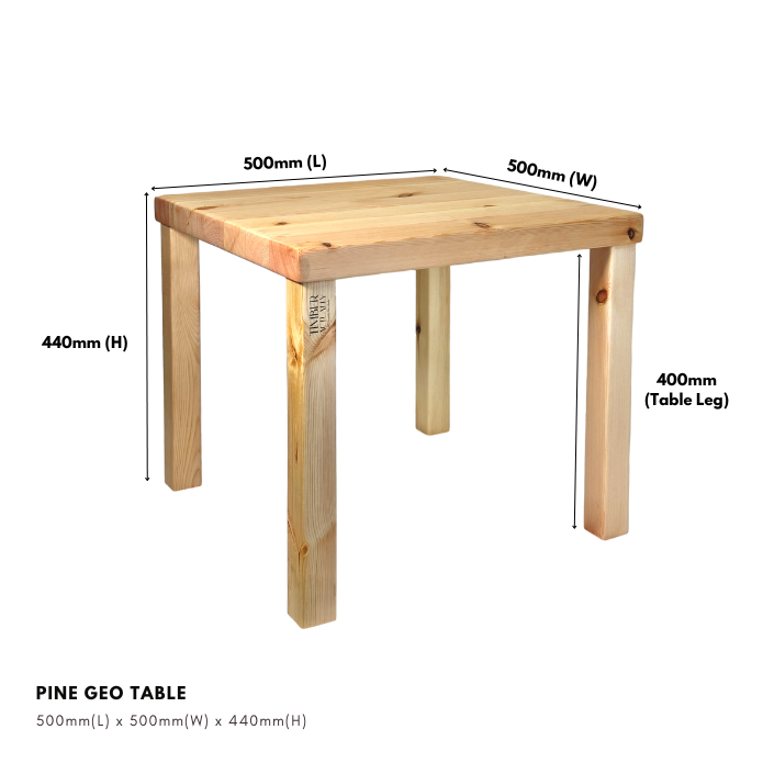 Pine Geo Table