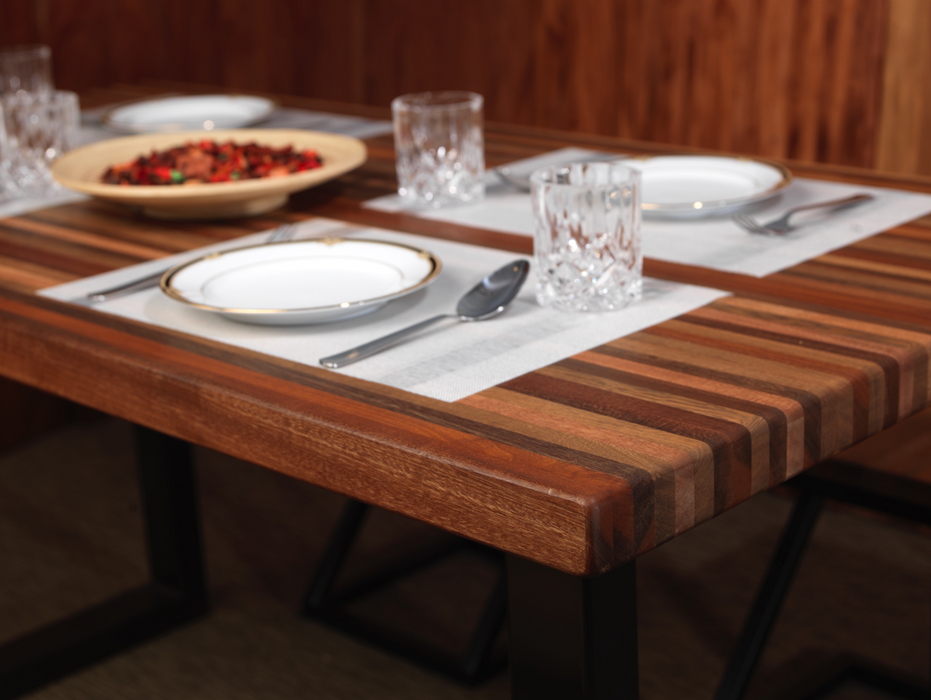Made from 100% solid wood source sustainably from Singapore felled trees.