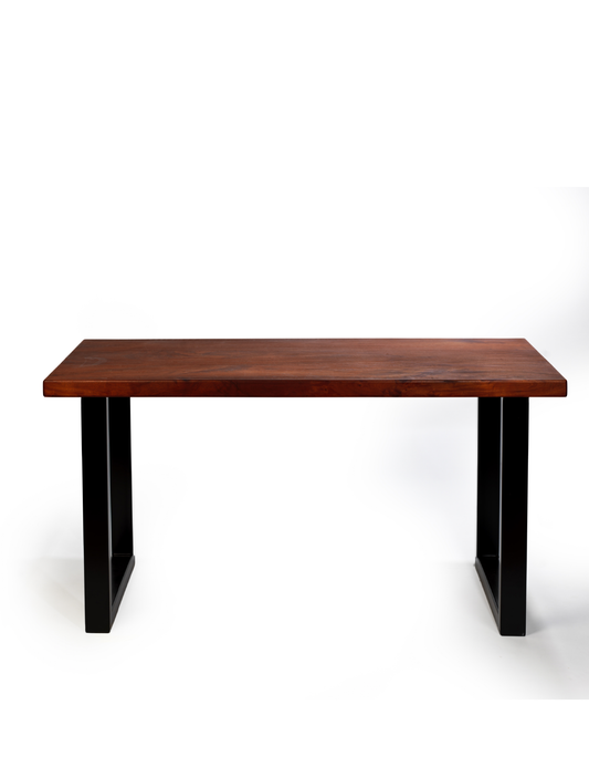 Solid wood dining table made from African Mahogany grown in Singapore. 