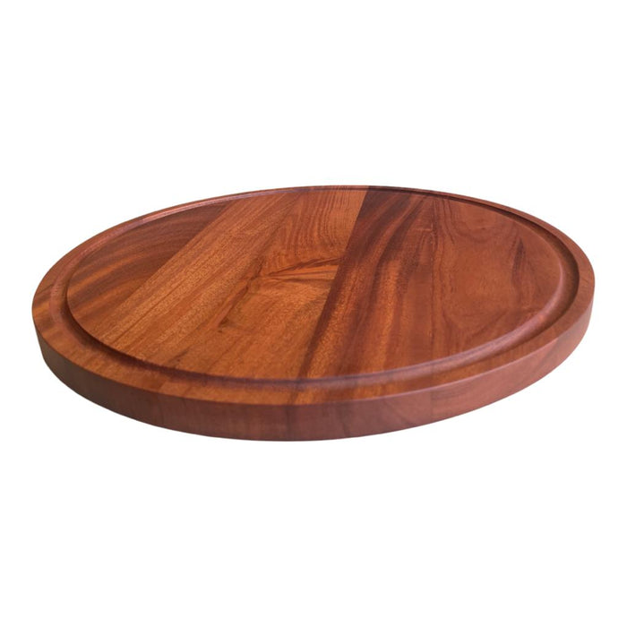 Round Serving Board with Groove